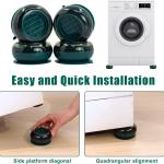 پایه‌ های لرزه گیر و ضد لغزش ماشین لباسشویی