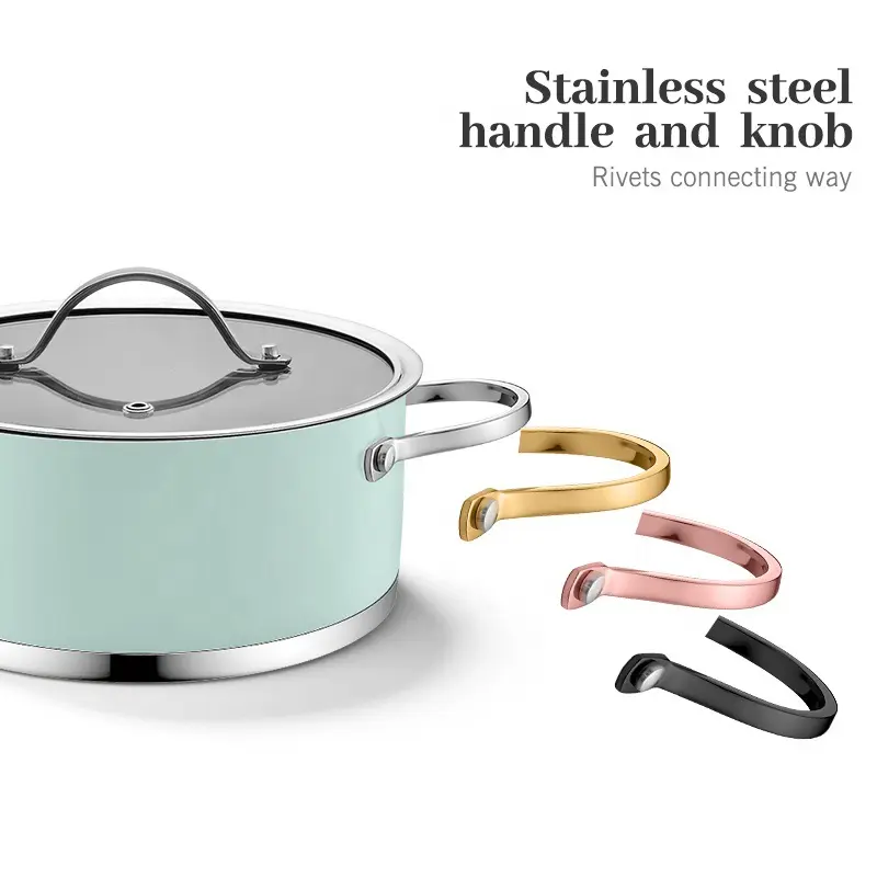 ست ظروف آشپزی استیل ۹ پارچه با پوشش نچسب