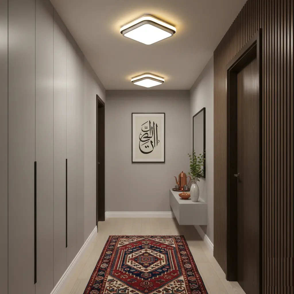 چراغ سقفی LED مدرن برای راهرو، بالکن و ورودی خان