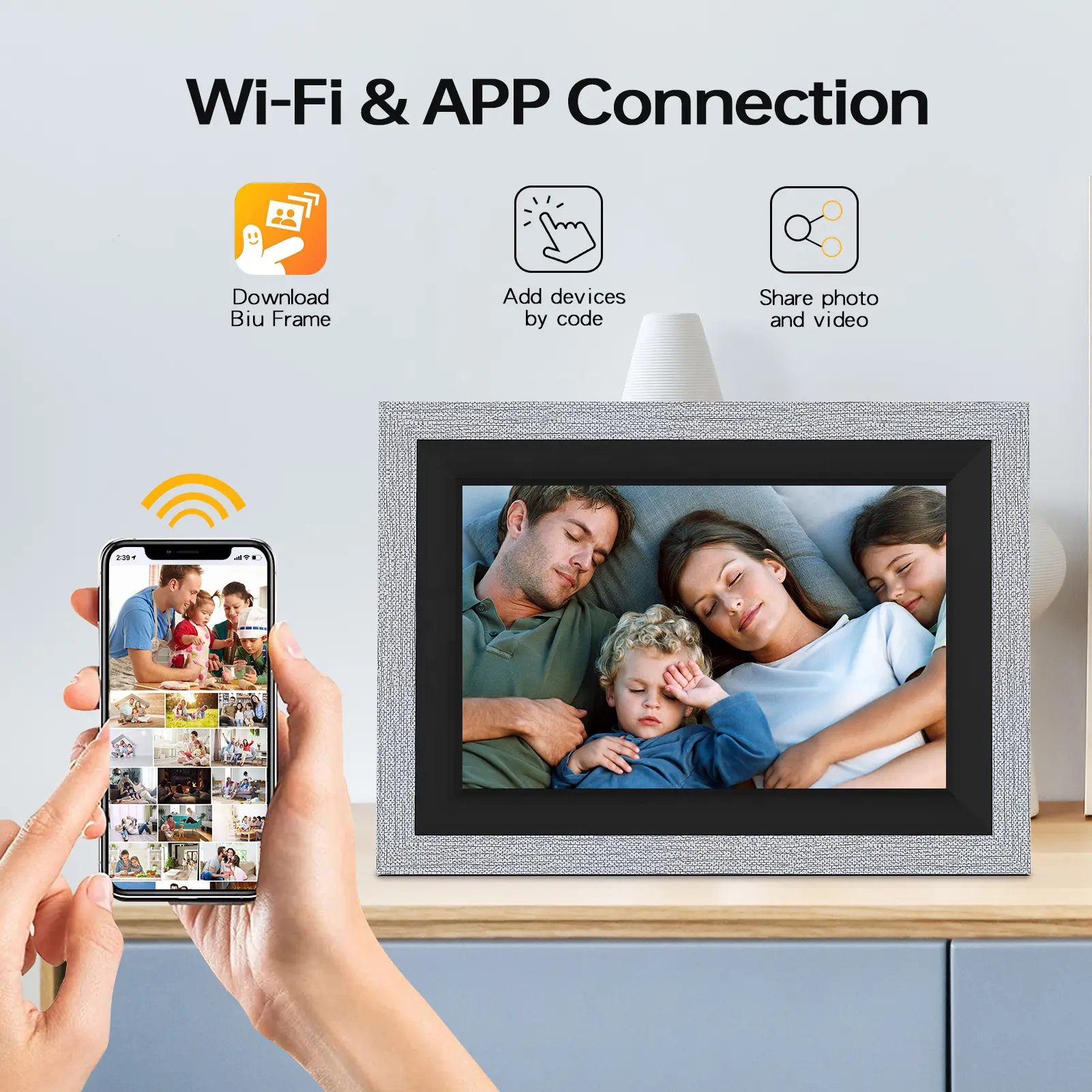 قاب عکس دیجیتال ابری ۱۰ اینچ