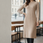 پیراهن جاکتی زنانه بافتی راسته