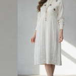 پیراهن زنانه خامک‌دوزی راسته