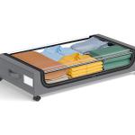 جعبه ذخیره‌سازی مدرن زیر تختی با چرخ