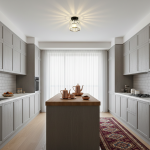 چراغ سقفی کریستالی LED مدرن نوردیک