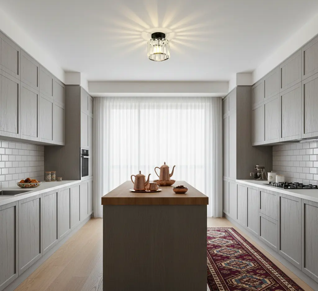 چراغ سقفی کریستالی LED مدرن نوردیک