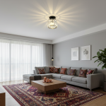 چراغ سقفی کریستالی LED مدرن نوردیک