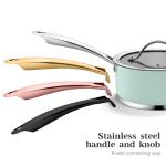 ست ظروف آشپزی استیل ۹ پارچه با پوشش نچسب