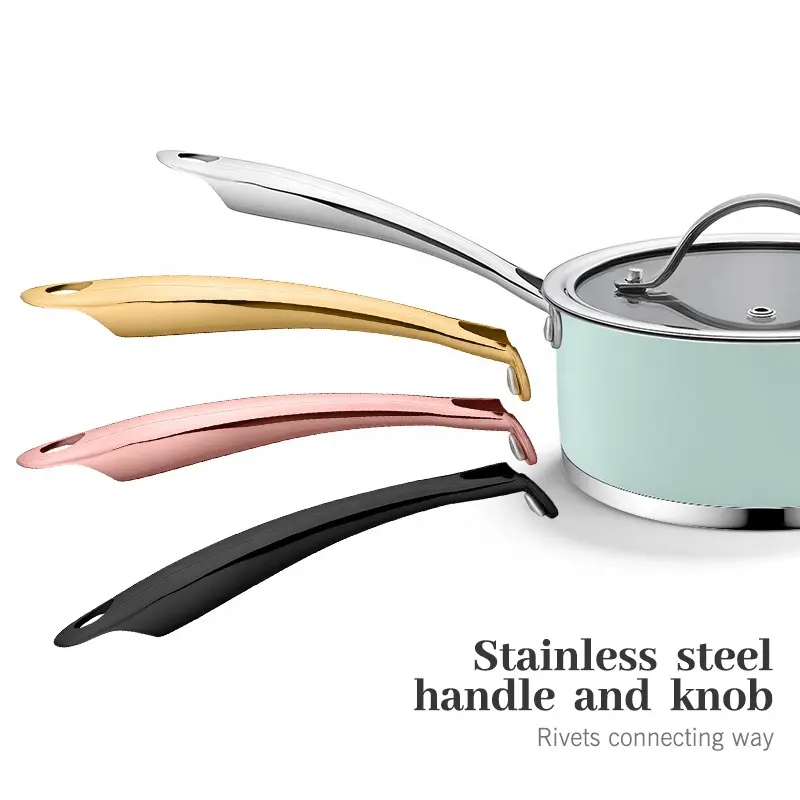 ست ظروف آشپزی استیل ۹ پارچه با پوشش نچسب