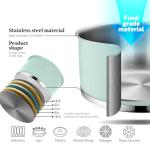 ست ظروف آشپزی استیل ۹ پارچه با پوشش نچسب