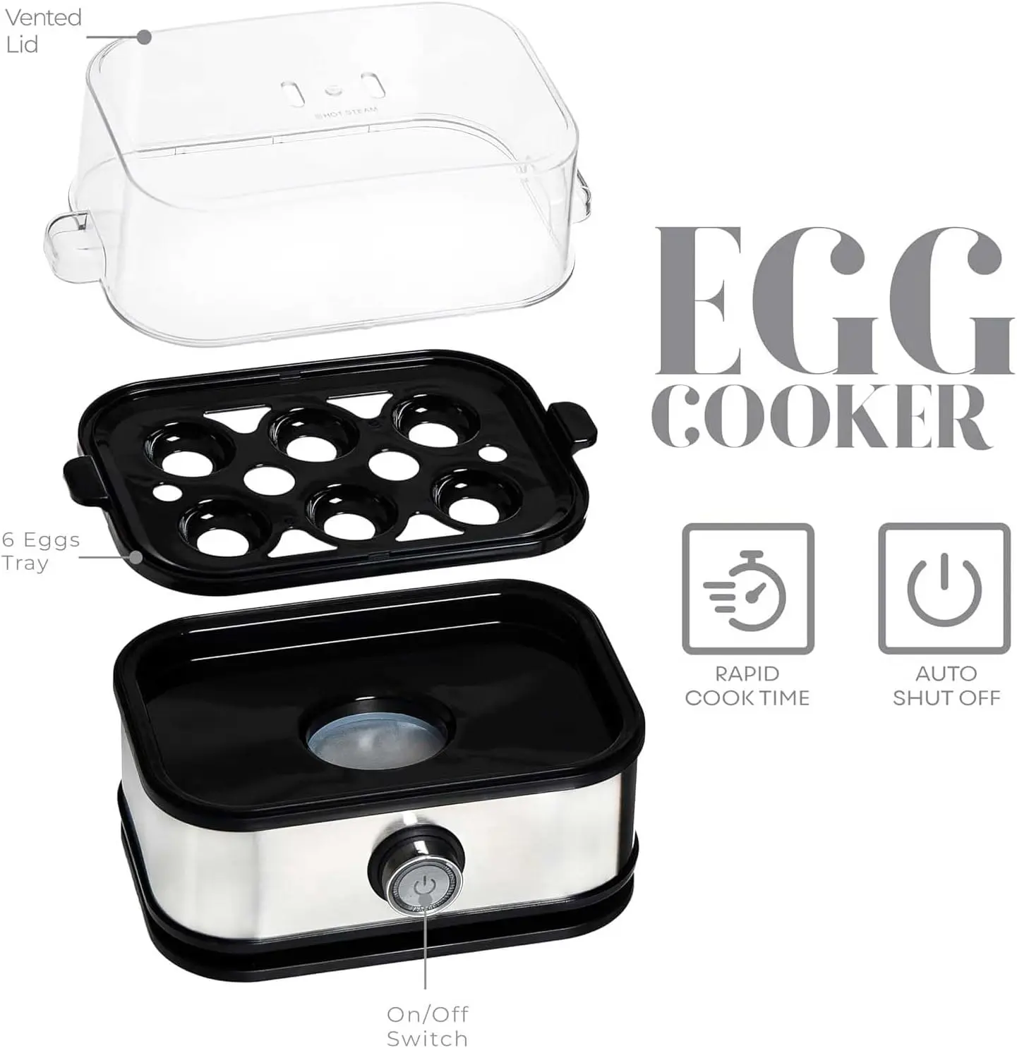 تخمجوش برقی هوشمند و بخارپز