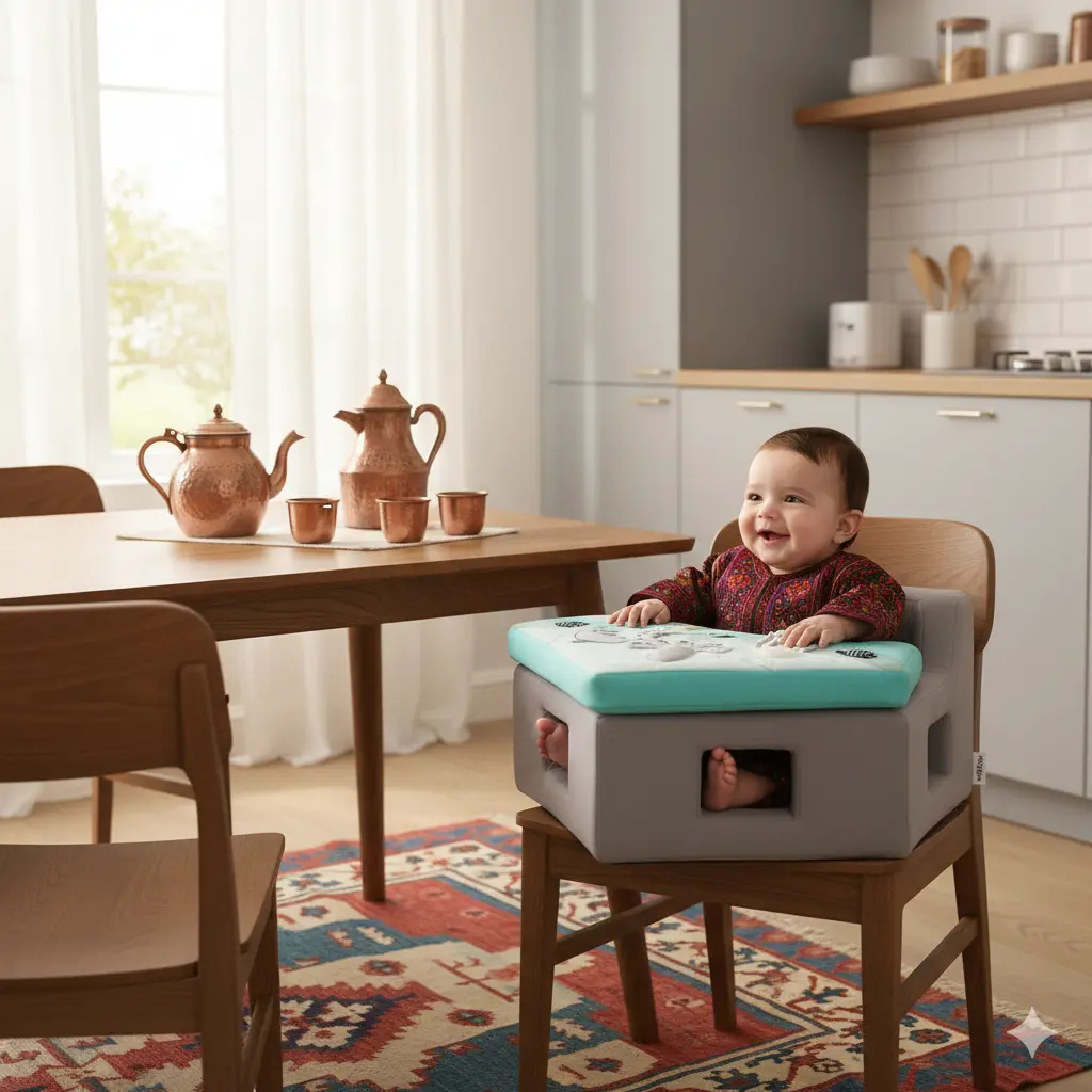 صندلی مبل کودک مخملی شکل پنج ضلعی