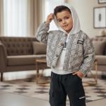 ست سه تکه خزانی کلاه دار