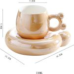 د میکي موس ډیزاین لرونکی د ګیلاس او لاندې ایښودونکي سیټ