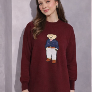 پیراهن بافت طرح خرس عروسکی