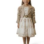 ست دو تکه پیراهن و کرتی مدل رویال گلد