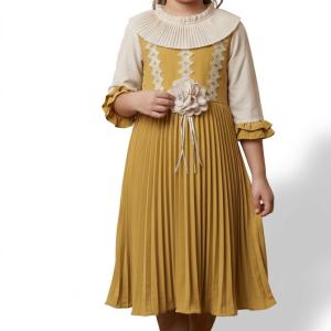 پیراهن بهاری پلیسه‌ دار مدل رز