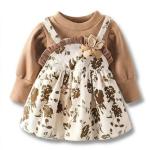 ست پیراهن و سارافون فانتزی مدل گل‌ گندم