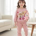 ست جاکت و پتلون لامه دخترانه طرح لبوبو