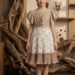 ست سه تکه جلیقه و دامن مدل الگانس پرنسس