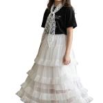 ست دو تکه بلوز و دامن جالی مدل لِیدی استار