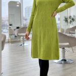 پیراهن بافت یقه نگین‌ دوز