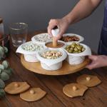 ست میوه خوش سنگی با چوکات چوبی