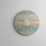 ساعت دیواری طرح چوب و رومی