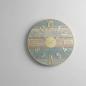 ساعت دیواری طرح چوب و رومی