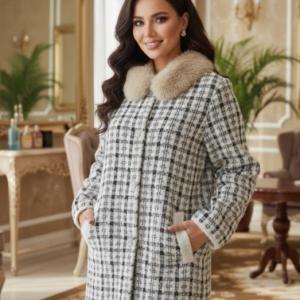 بالاپوش لامه فصلی چهارخانه