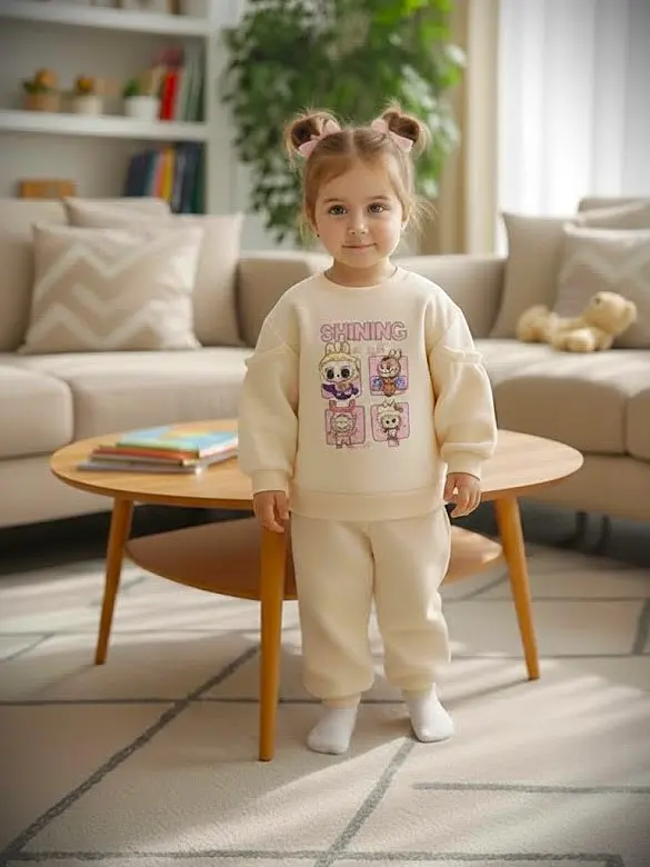 ست دو تکه لامه طرح فانتزی