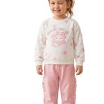 ست دو تکه نخی راحت مدل هپی تایم