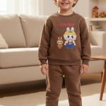 ست جاکت و پتلون لامه طرح لابوبو