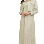 پیراهن بلند دو تکه گلدار