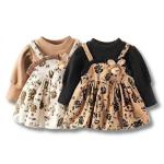 ست پیراهن و سارافون فانتزی مدل گل‌ گندم