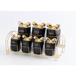 سِت لوکس مصالح دانی ۸ تکه با استند طلایی