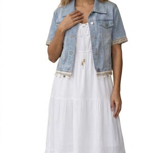 ست دو تکه پیراهن نخی و کرتی کوبایی