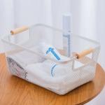 ست سه عددی سبد فلزی با دسته چوبی