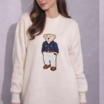 پیراهن بافت طرح خرس عروسکی