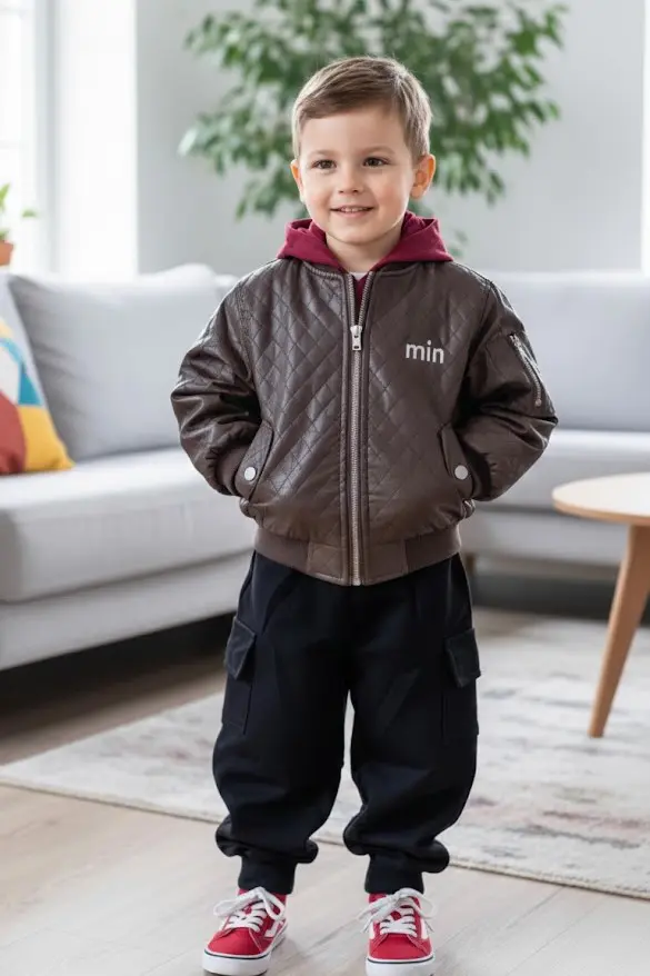 ست جمپر چرمی و پتلون لامه