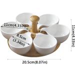 ست کاسه های سنگی با چوکات چوبی