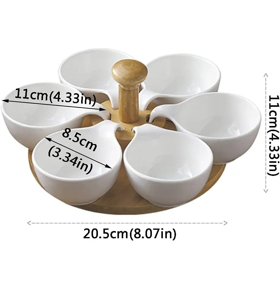 ست کاسه های سنگی با چوکات چوبی