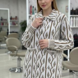 Women's Patterned Seasonal Lame Overcoat