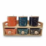 ست مصالح‌ دانی سنگی رنگه