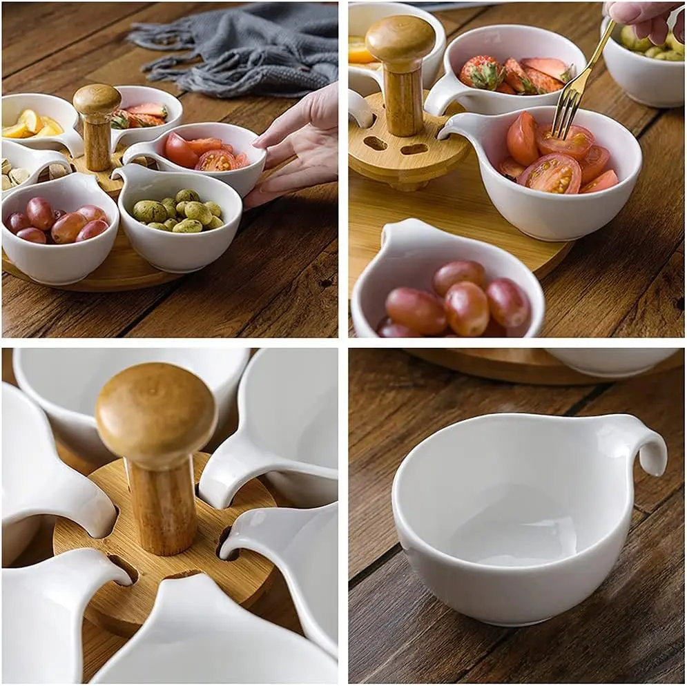 ست کاسه های سنگی با چوکات چوبی