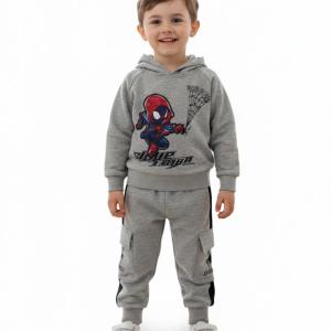 ست بلوز و پتلون کلاهدار طرح مرد عنکبوتی