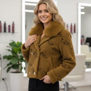 کرتی لامه فصلی با یقه خزدار