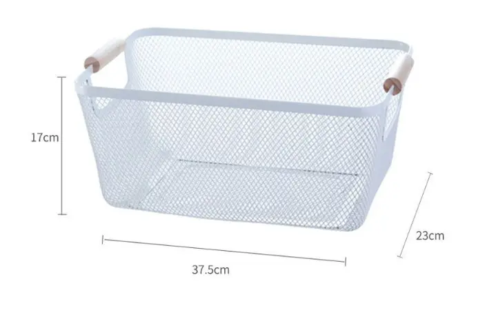 ست سه عددی سبد فلزی با دسته چوبی