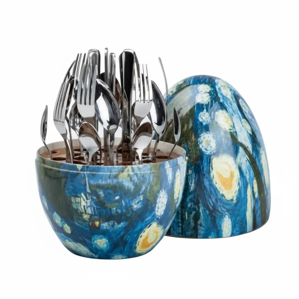 Patterned Case Cutlery Set