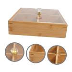 میوه خشک دانی چهار کنج چوبی