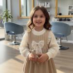 پیراهن فصلی دخترانه طرح مروارید